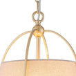 Load image into Gallery viewer, LightFixturesUSA - Modern Ivory Linen Conical Drum Cage Pendant Light - Ceiling Light - 14.6 in. -