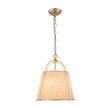 Load image into Gallery viewer, LightFixturesUSA - Modern Ivory Linen Conical Drum Cage Pendant Light - Ceiling Light - 14.6 in. -