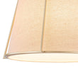 Load image into Gallery viewer, LightFixturesUSA - Modern Ivory Linen Conical Drum Cage Pendant Light - Ceiling Light - 14.6 in. -