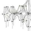 Load image into Gallery viewer, LightFixturesUSA - Modern Luxe Glam Starry Sky LED Crystal Chandelier - Chandelier - Chrome -