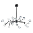 Load image into Gallery viewer, LightFixturesUSA - Modern Mid - century Glam Branch Crystal Sputnik Chandelier - Chandelier - Brass -