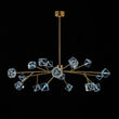 Load image into Gallery viewer, LightFixturesUSA - Modern Mid - century Glam Branch Crystal Sputnik Chandelier - Chandelier - Brass -