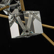 Load image into Gallery viewer, LightFixturesUSA - Modern Mid - century Glam Branch Crystal Sputnik Chandelier - Chandelier - Brass -