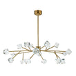 Load image into Gallery viewer, LightFixturesUSA - Modern Mid - century Glam Branch Crystal Sputnik Chandelier - Chandelier - Brass -