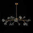 Load image into Gallery viewer, LightFixturesUSA - Modern Mid - century Glam Branch Crystal Sputnik Chandelier - Chandelier - Brass -