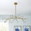 Load image into Gallery viewer, LightFixturesUSA - Modern Mid - century Glam Branch Crystal Sputnik Chandelier - Chandelier - Brass -