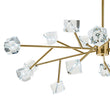 Load image into Gallery viewer, LightFixturesUSA - Modern Mid - century Glam Branch Crystal Sputnik Chandelier - Chandelier - Brass -