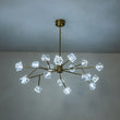 Load image into Gallery viewer, LightFixturesUSA - Modern Mid - century Glam Branch Crystal Sputnik Chandelier - Chandelier - Brass -