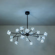 Load image into Gallery viewer, LightFixturesUSA - Modern Mid - century Glam Branch Crystal Sputnik Chandelier - Chandelier - Brass -