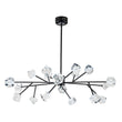 Load image into Gallery viewer, LightFixturesUSA - Modern Mid - century Glam Branch Crystal Sputnik Chandelier - Chandelier - Brass -