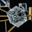 Load image into Gallery viewer, LightFixturesUSA - Modern Mid - century Glam Branch Crystal Sputnik Chandelier - Chandelier - Brass -