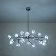 Load image into Gallery viewer, LightFixturesUSA - Modern Mid - century Glam Branch Crystal Sputnik Chandelier - Chandelier - Brass -