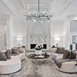 Load image into Gallery viewer, LightFixturesUSA - Modern Mid - century Glam Branch Crystal Sputnik Chandelier - Chandelier - Chrome -