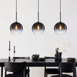 Load image into Gallery viewer, LightFixturesUSA - Modern Minimalist 1 - light Smoked Grey Tinted Glass Globe Pendant - Pendant Light - Black -