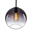 Load image into Gallery viewer, LightFixturesUSA - Modern Minimalist 1 - light Smoked Grey Tinted Glass Globe Pendant - Pendant Light - Black -