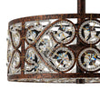 Load image into Gallery viewer, LightFixturesUSA - Moroccan Antique Crystal Drum Cage Semi Flush Mount - Ceiling Light - 13 in. -