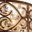 Load image into Gallery viewer, LightFixturesUSA - Moroccan Antique Crystal Drum Cage Semi Flush Mount - Ceiling Light - 13 in. -
