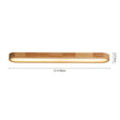 Load image into Gallery viewer, LightFixturesUSA-Natural Wood Long Oval Dimmable Flush Mount Light-Ceiling Light-Included Control (3000K-6000K)-