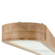 Load image into Gallery viewer, LightFixturesUSA-Natural Wood Long Oval Dimmable Flush Mount Light-Ceiling Light-Included Control (3000K-6000K)-