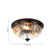 Load image into Gallery viewer, LightFixturesUSA - Oil Rubbed Bronze Fluted Glass Flush Mount Ceiling Light - Ceiling Light - Oil Rubbed Bronze -