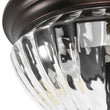Load image into Gallery viewer, LightFixturesUSA - Oil Rubbed Bronze Fluted Glass Flush Mount Ceiling Light - Ceiling Light - Oil Rubbed Bronze -