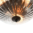 Load image into Gallery viewer, LightFixturesUSA - Oil Rubbed Bronze Fluted Glass Flush Mount Ceiling Light - Ceiling Light - Oil Rubbed Bronze -