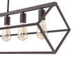 Load image into Gallery viewer, LightFixturesUSA - Oil Rubbed Bronze Geometric Cage Island Chandelier - Chandelier - 6 - Light -