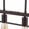 Load image into Gallery viewer, LightFixturesUSA - Oil Rubbed Bronze Geometric Cage Island Chandelier - Chandelier - 6 - Light -