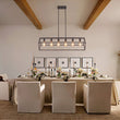 Load image into Gallery viewer, LightFixturesUSA - Oil Rubbed Bronze Geometric Cage Island Chandelier - Chandelier - 6 - Light -
