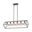 Load image into Gallery viewer, LightFixturesUSA - Oil Rubbed Bronze Geometric Cage Island Chandelier - Chandelier - 6 - Light -