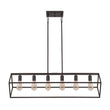 Load image into Gallery viewer, LightFixturesUSA - Oil Rubbed Bronze Geometric Cage Island Chandelier - Chandelier - 6 - Light -