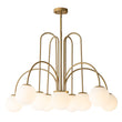 Load image into Gallery viewer, LightFixturesUSA - (OpenBox) 10 - Light Frosted Glass Globe Bubble Chandelier - Chandelier - Black -