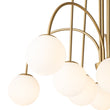 Load image into Gallery viewer, LightFixturesUSA - (OpenBox) 10 - Light Frosted Glass Globe Bubble Chandelier - Chandelier - Black -