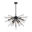 Load image into Gallery viewer, LightFixturesUSA - (OpenBox) 10 - Light Geometric Sputnik Sunburst Chandelier - Chandelier - Black -