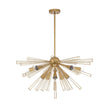 Load image into Gallery viewer, LightFixturesUSA - (OpenBox) 10 - Light Geometric Sputnik Sunburst Chandelier - Chandelier - Black -