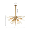 Load image into Gallery viewer, LightFixturesUSA - (OpenBox) 10 - Light Geometric Sputnik Sunburst Chandelier - Chandelier - Black -