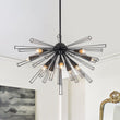 Load image into Gallery viewer, LightFixturesUSA - (OpenBox) 10 - Light Geometric Sputnik Sunburst Chandelier - Chandelier - Black -