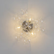 Load image into Gallery viewer, LightFixturesUSA - (OpenBox) 3 - Light Brass Cluster Clear Glass Globe Bubble Ceiling Light - Ceiling Light - Nickel -