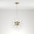 Load image into Gallery viewer, LightFixturesUSA - (OpenBox) 6 - Light Dimmable Brass Cluster Clear Glass Bubble Sphere Chandelier - Chandelier - Brass -