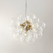 Load image into Gallery viewer, LightFixturesUSA - (OpenBox) 6 - Light Dimmable Brass Cluster Clear Glass Bubble Sphere Chandelier - Chandelier - Brass -