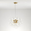 Load image into Gallery viewer, LightFixturesUSA - (OpenBox) 6 - Light Dimmable Brass Cluster Clear Glass Bubble Sphere Chandelier - Chandelier - Brass -