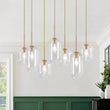 Load image into Gallery viewer, LightFixturesUSA - (OpenBox) 7 - light Kitchen Island Cluster Pendant Chandelier - Chandelier - Black -