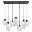 Load image into Gallery viewer, LightFixturesUSA - (OpenBox) 7 - light Kitchen Island Cluster Pendant Chandelier - Chandelier - Black -
