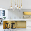 Load image into Gallery viewer, LightFixturesUSA - (OpenBox) 7 - light Kitchen Island Cluster Pendant Chandelier - Chandelier - Black -