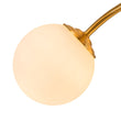 Load image into Gallery viewer, LightFixturesUSA - (OpenBox) Bloom Brass Frosted Glass Bubble Semi Flush Chandelier - Chandelier - Brass -