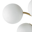 Load image into Gallery viewer, LightFixturesUSA - (OpenBox) Bloom Brass Frosted Glass Bubble Semi Flush Chandelier - Chandelier - Brass -
