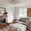 Load image into Gallery viewer, LightFixturesUSA - (OpenBox) Blossom 12 - Light Opal Glass Bubble Semi Flush Chandelier - Chandelier - 12 - Lt - Brass