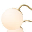 Load image into Gallery viewer, LightFixturesUSA - (OpenBox) Brass 6 - Light Milky White Globe Round Chandelier - Chandelier - 6 - Lt - Brass