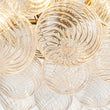 Load image into Gallery viewer, LightFixturesUSA - (OpenBox) Brass Cluster Ribbed Glass Globe Bubble Chandelier - Chandelier - 3 - Lt - Black