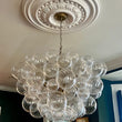 Load image into Gallery viewer, LightFixturesUSA - (OpenBox) Brass Cluster Ribbed Glass Globe Bubble Chandelier - Chandelier - 3 - Lt - Brass